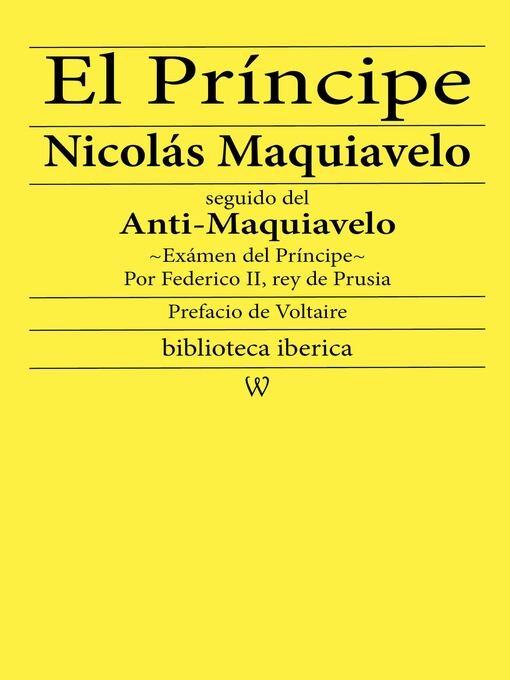 Title details for El Príncipe by Nicolás Maquiavelo - Available